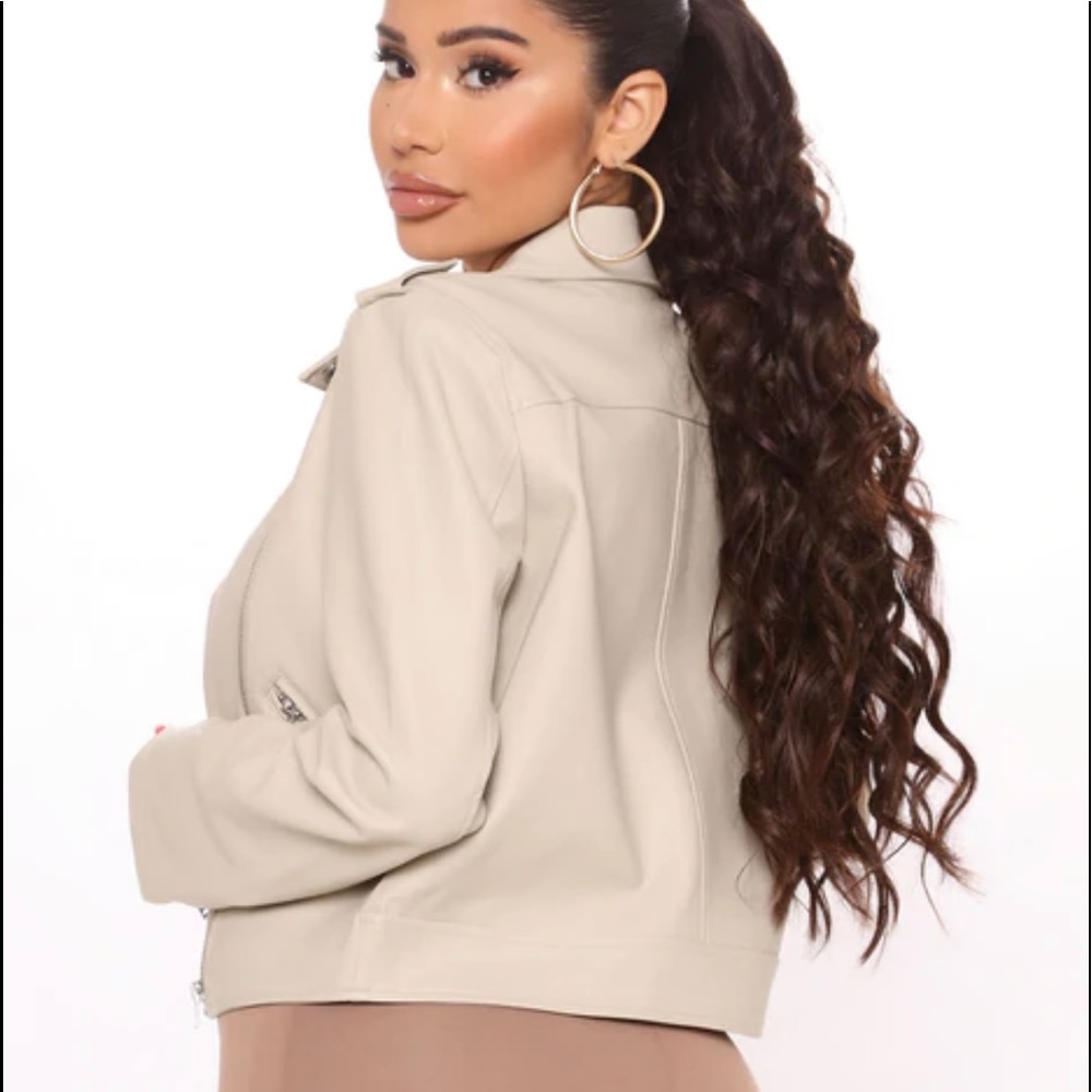 NWT faux leather jacket !